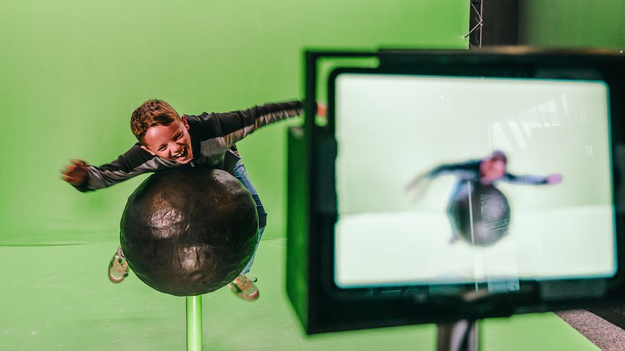 Greenscreen. Foto: Nikol Trejbalová. Zdroj: Muzeum Karla Zemana