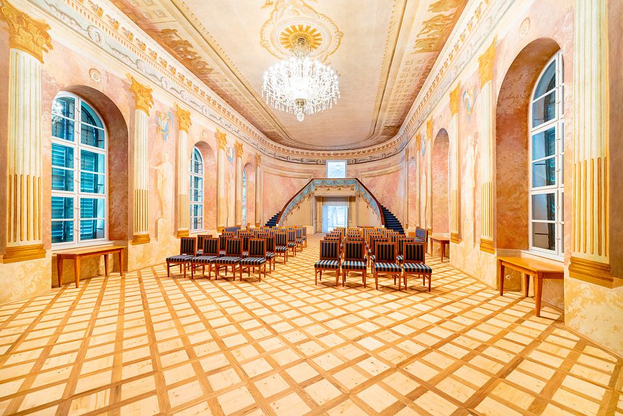 Interiér zámku Uherčice. Zdroj foto: Ministerstvo pro místní rozvoj