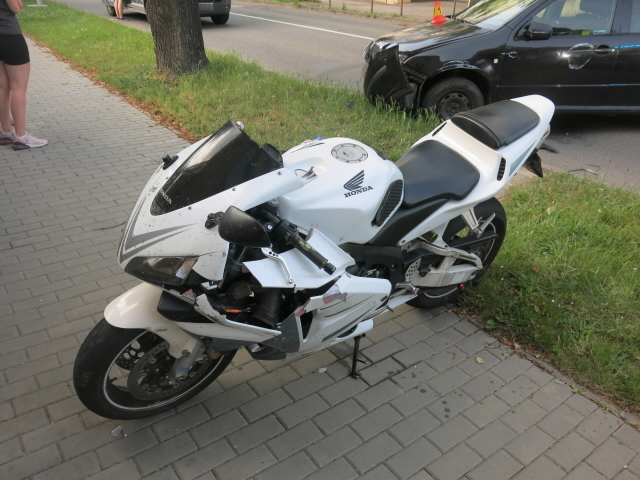 Havarovaná motorka