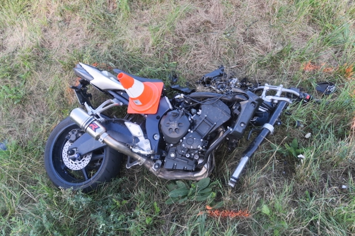 Havarovaná motorka