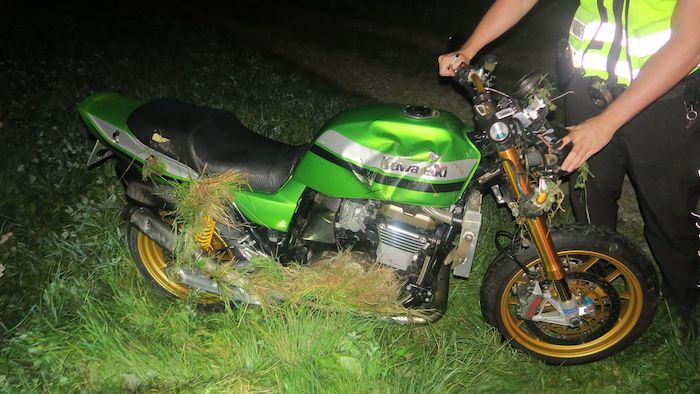 Havarovaná motorka