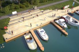 Začaly práce na rozšíření přístaviště pro rekreační lodě v Hodoníně
