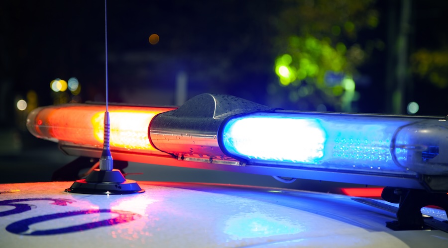 Majáky na policejním autě