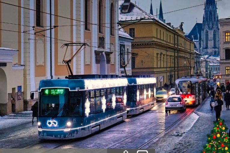 Vánoční tramvaj